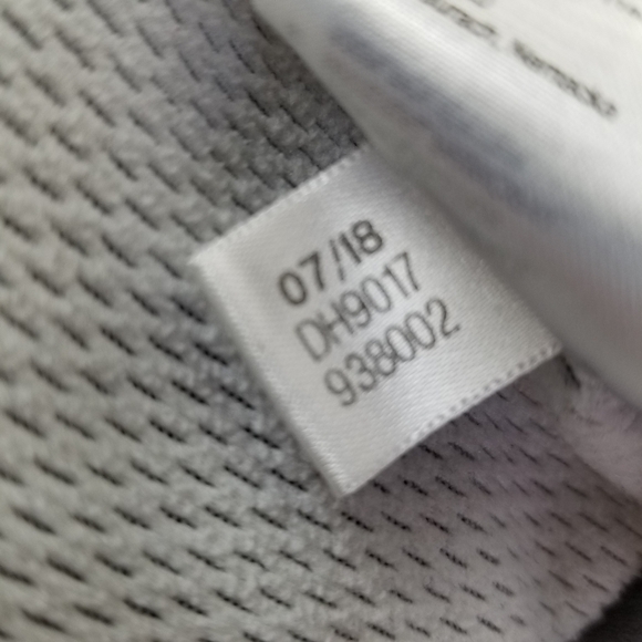 Adidas Hoodie Sweatshirt Logo Spellout Three Stripe Gray Silver Adult Medium - Picture 5 of 7